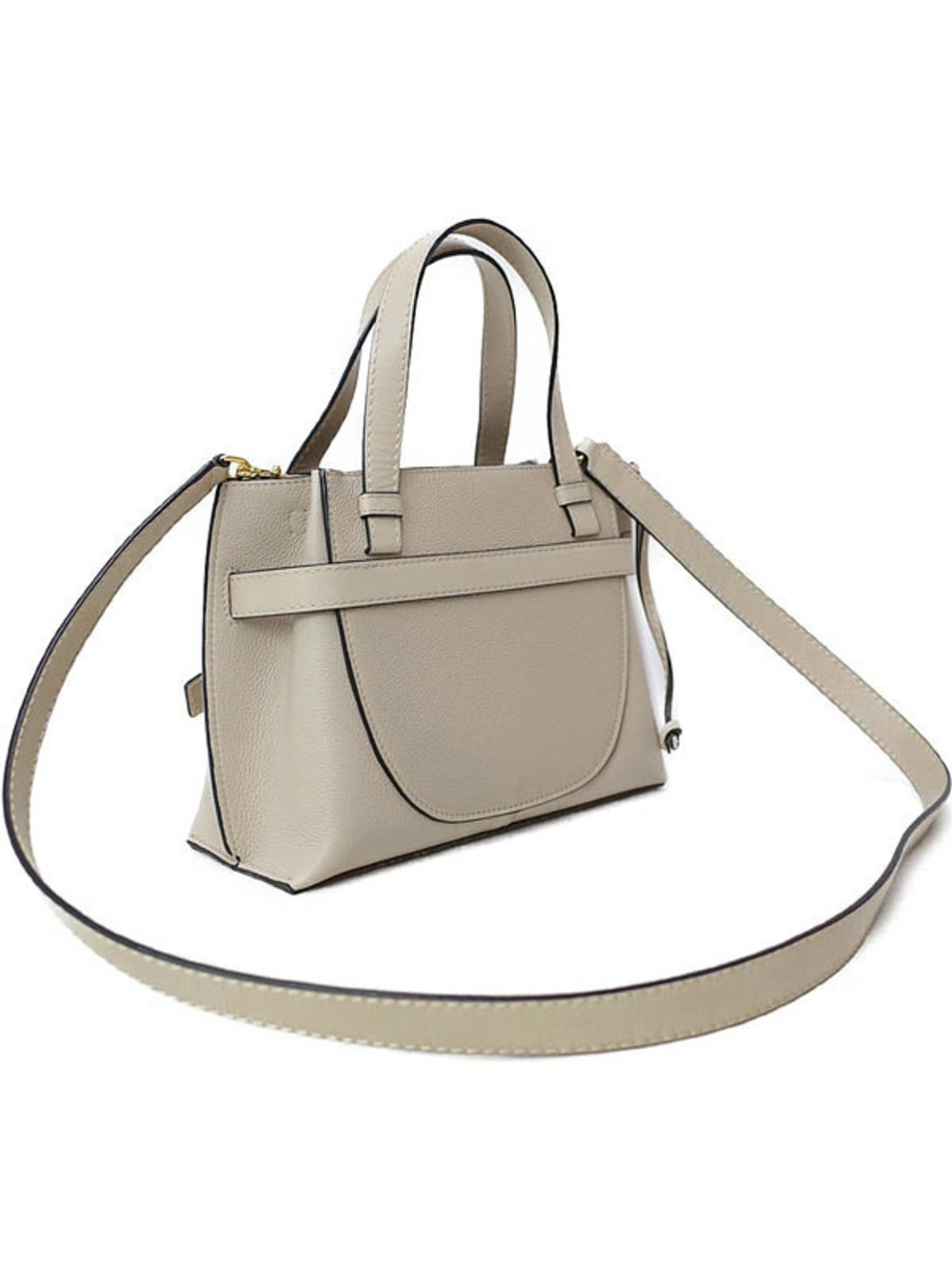 Loewe Handle Shoulder Leather Bag Top Gate